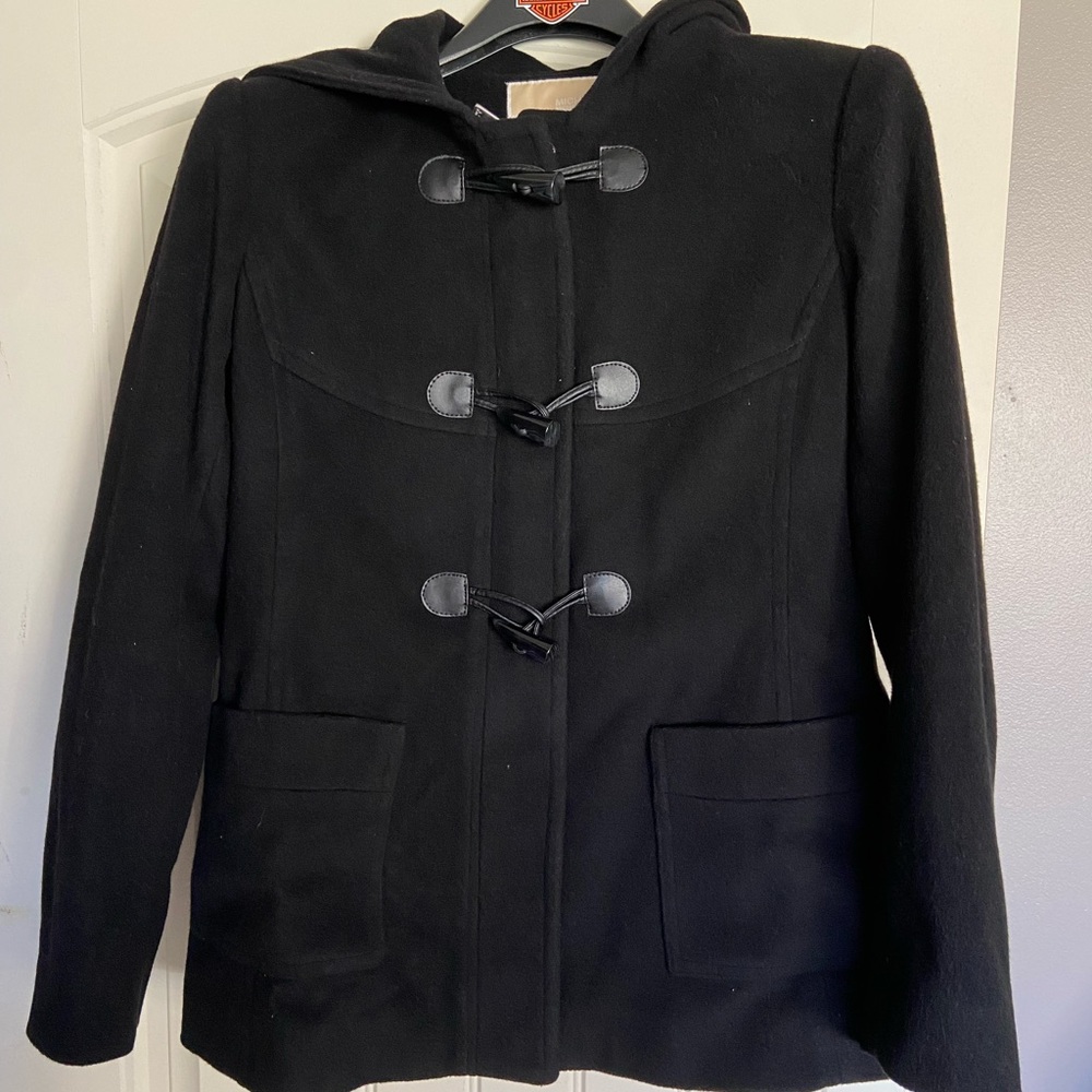 MICHAEL Michael Kors | Ladies Wool Blend Coat Size 8 in Black <EUC>